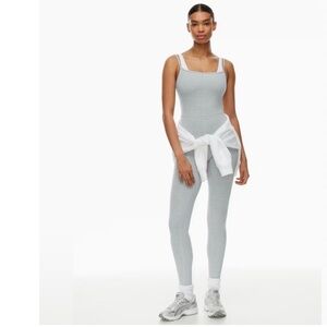 Aritzia Wilfred Free Divinity Jumpsuit in Space Dye Grey